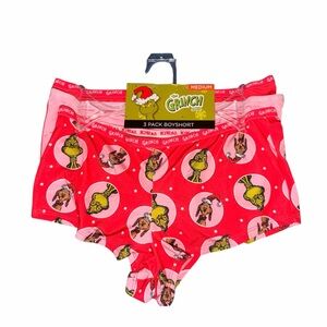 The Grinch Women's Boyshort Panties -3 pack